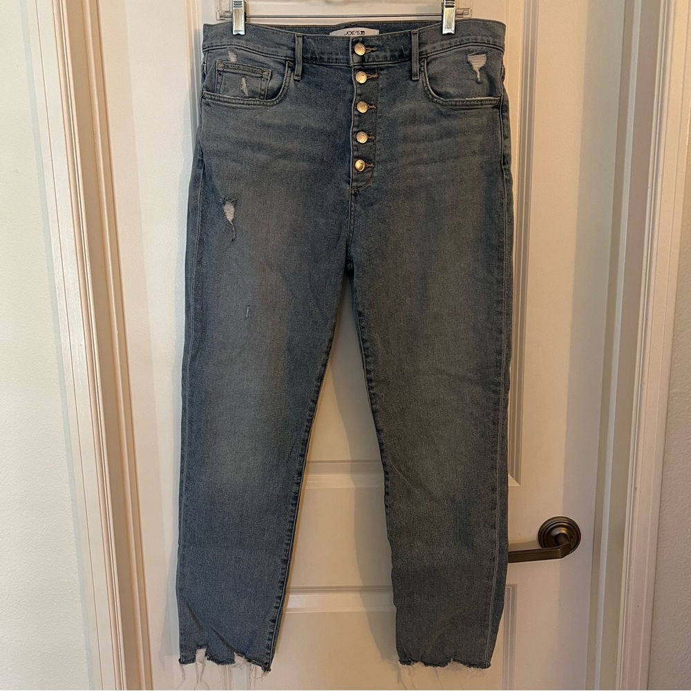 Joe’s High Rise Straight Ankle Jeans